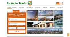 Desktop Screenshot of expresonorte.cl